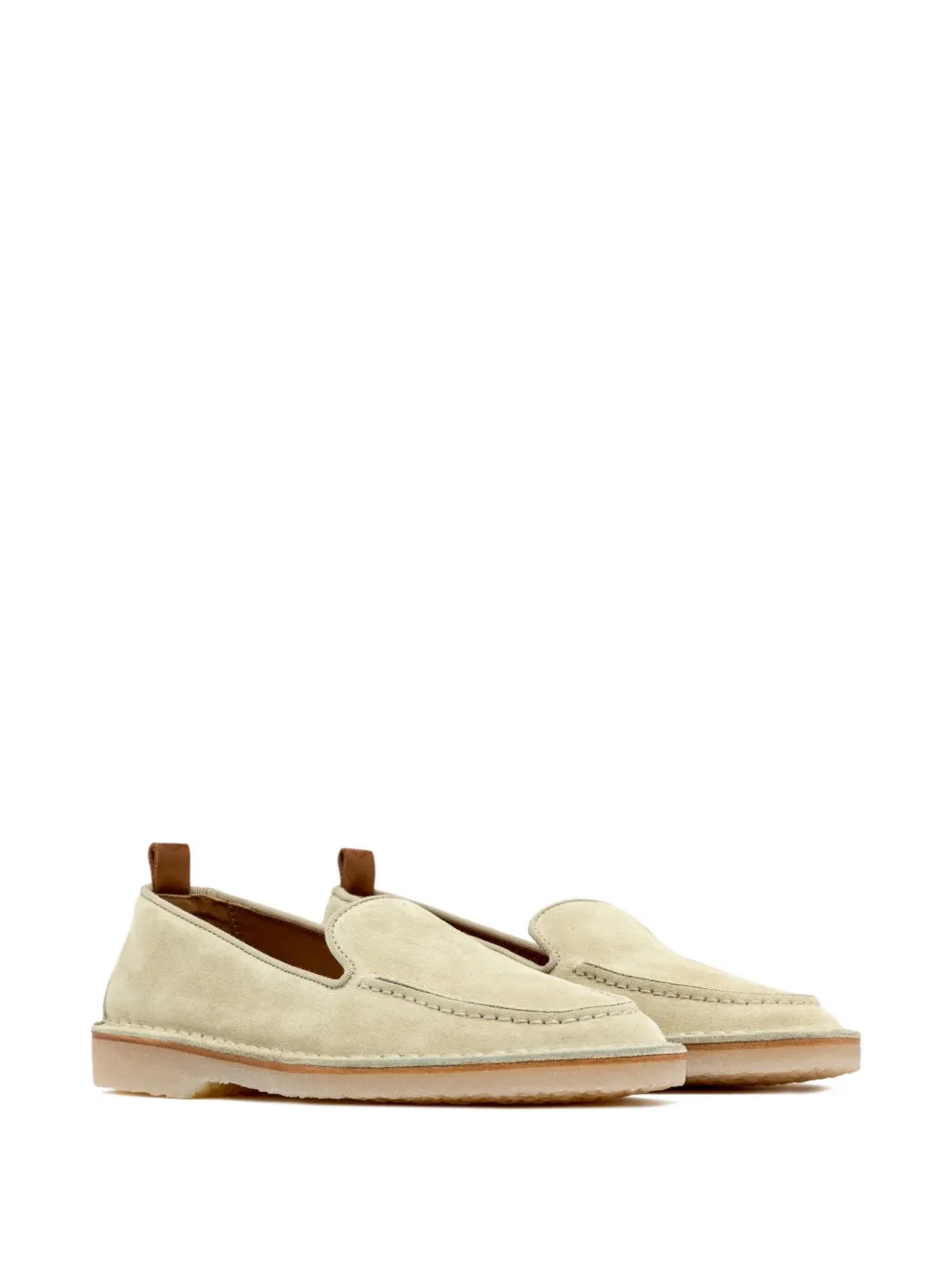 Buttero Suede Loafers In Neutral