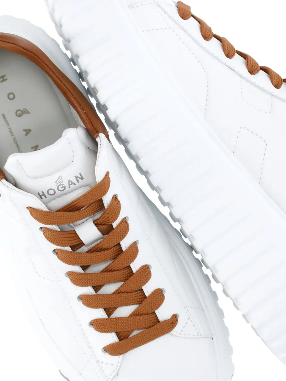 Hogan H-Stripes sneakers met logo Wit