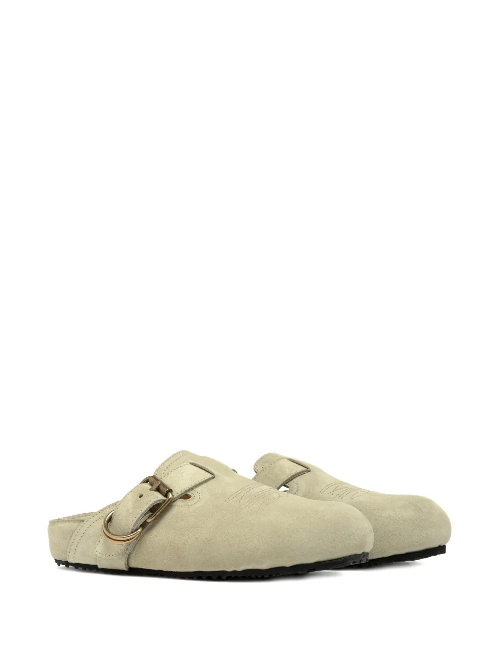 Buttero mules con correa y hebilla | Mules planos | Image 2