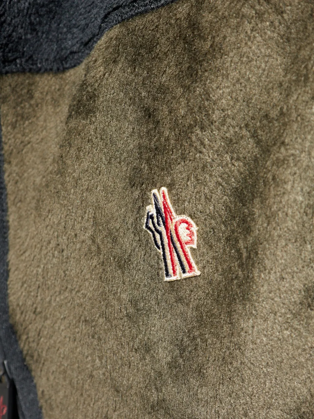 Moncler Grenoble Bodywarmer met ritssluiting en logo Groen