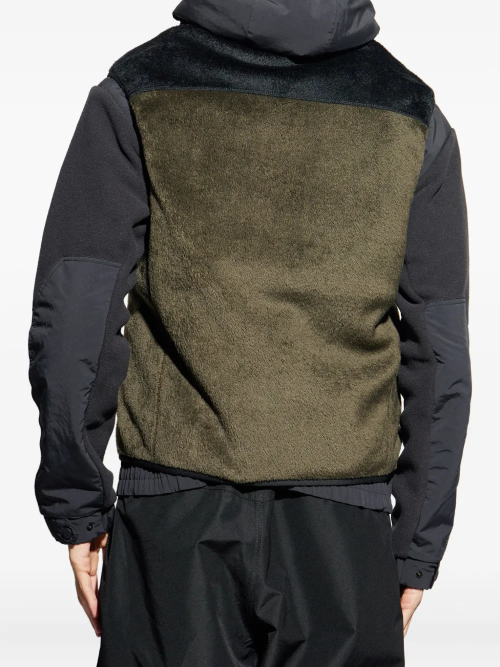 Moncler Grenoble Bodywarmer met ritssluiting en logo Groen