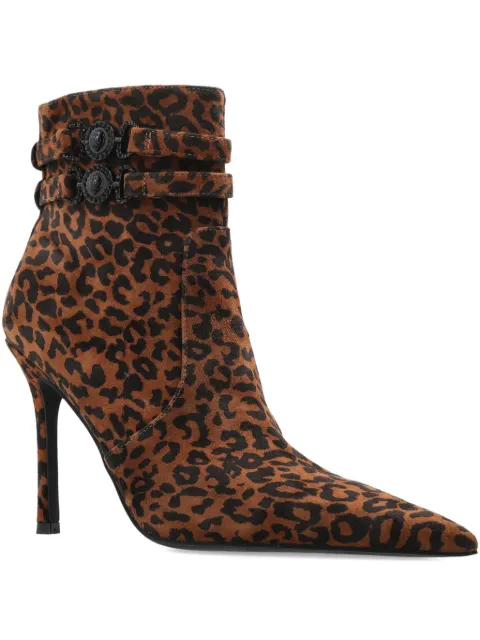 Kurt Geiger London leopard-print buckle-detail ankle boot