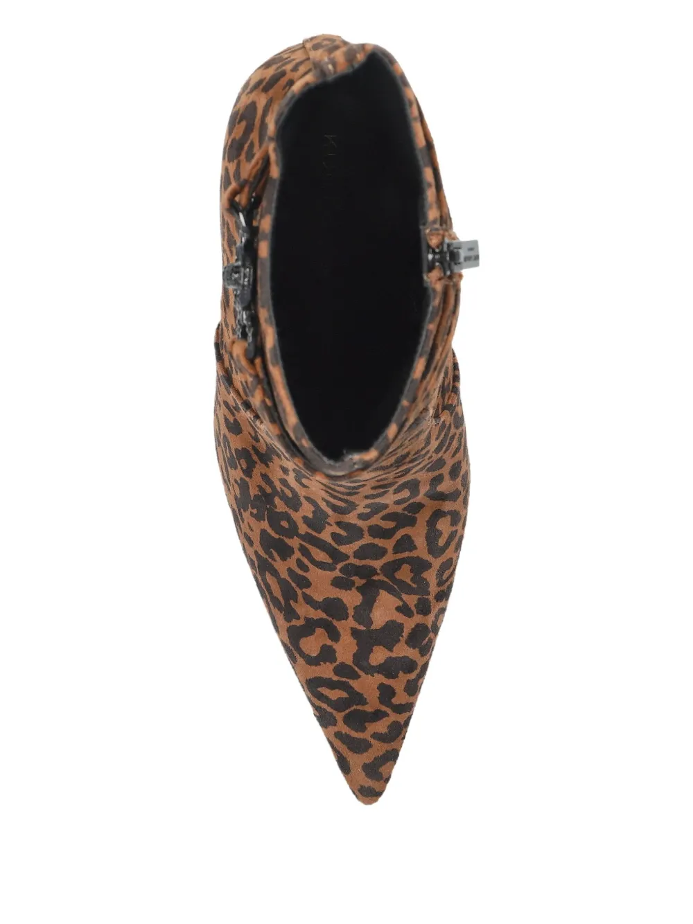 Kurt Geiger London Enkellaarzen met luipaardprint en gespdetail Bruin