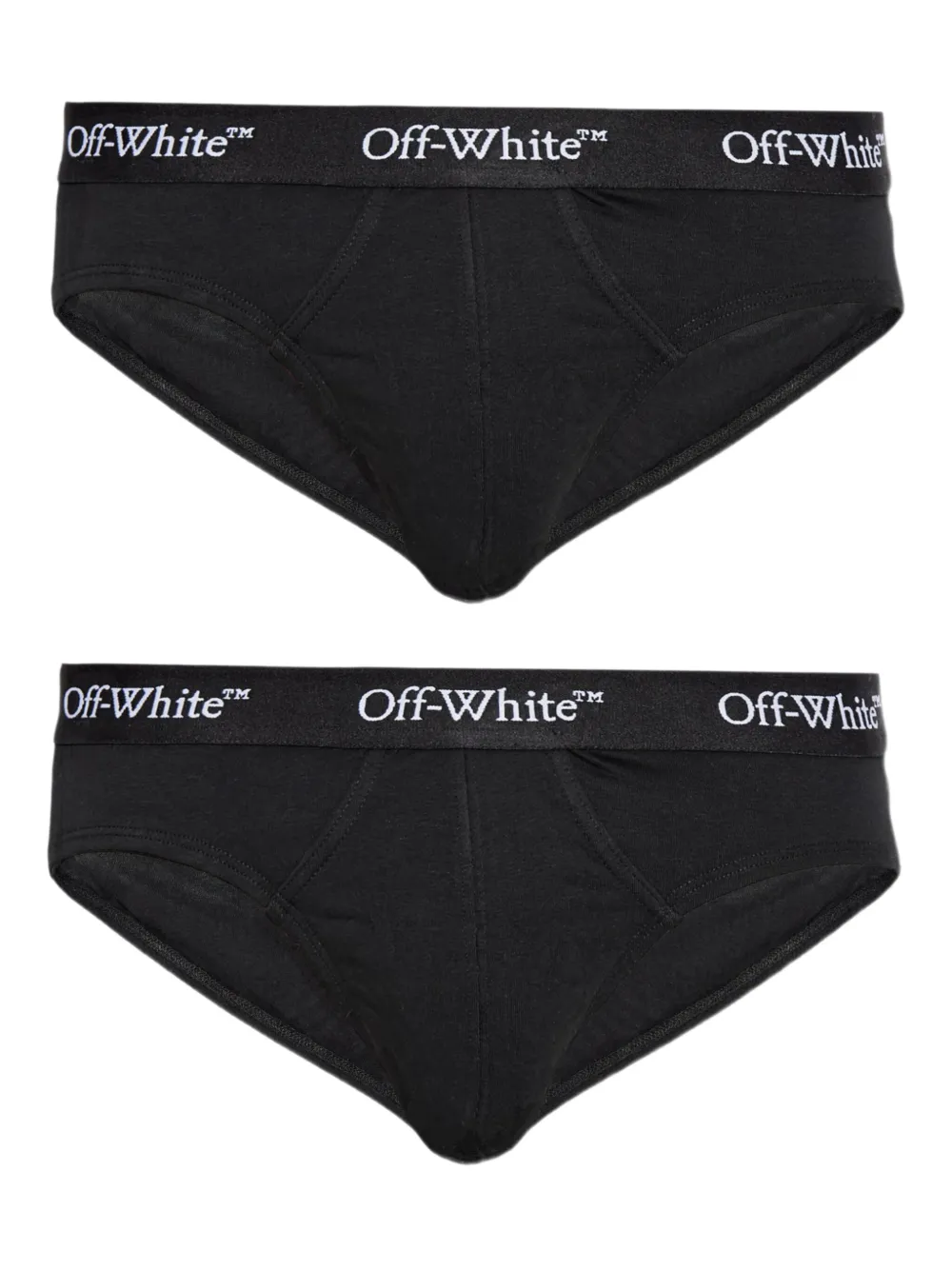 Off-White boxers en coton à bande logo (lot de deux) | noir | Image 1