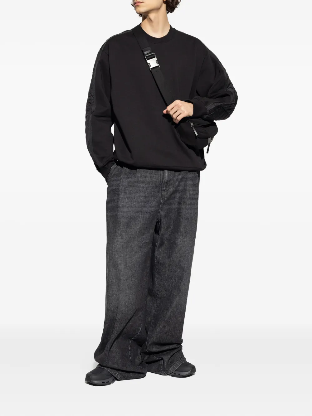 Carhartt WIP long-sleeve panelled sweatshirt - Zwart