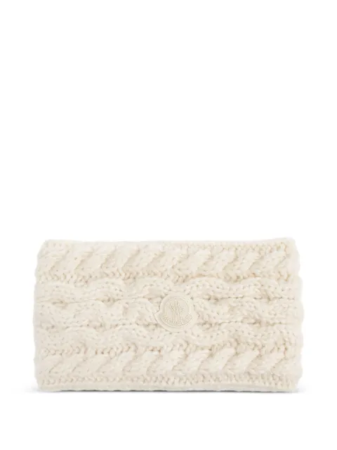 Moncler logo-patch headband