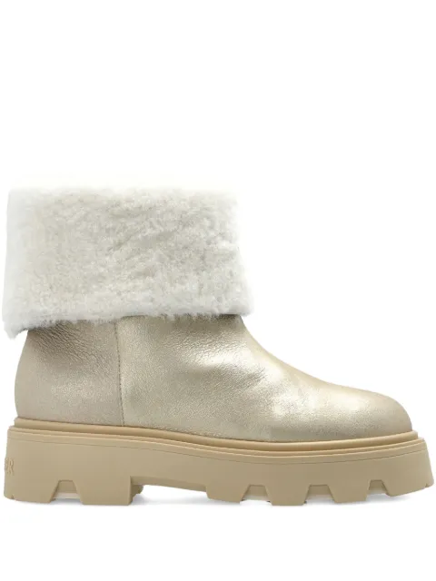 Moncler 40mm Aurea shearling-trim boots