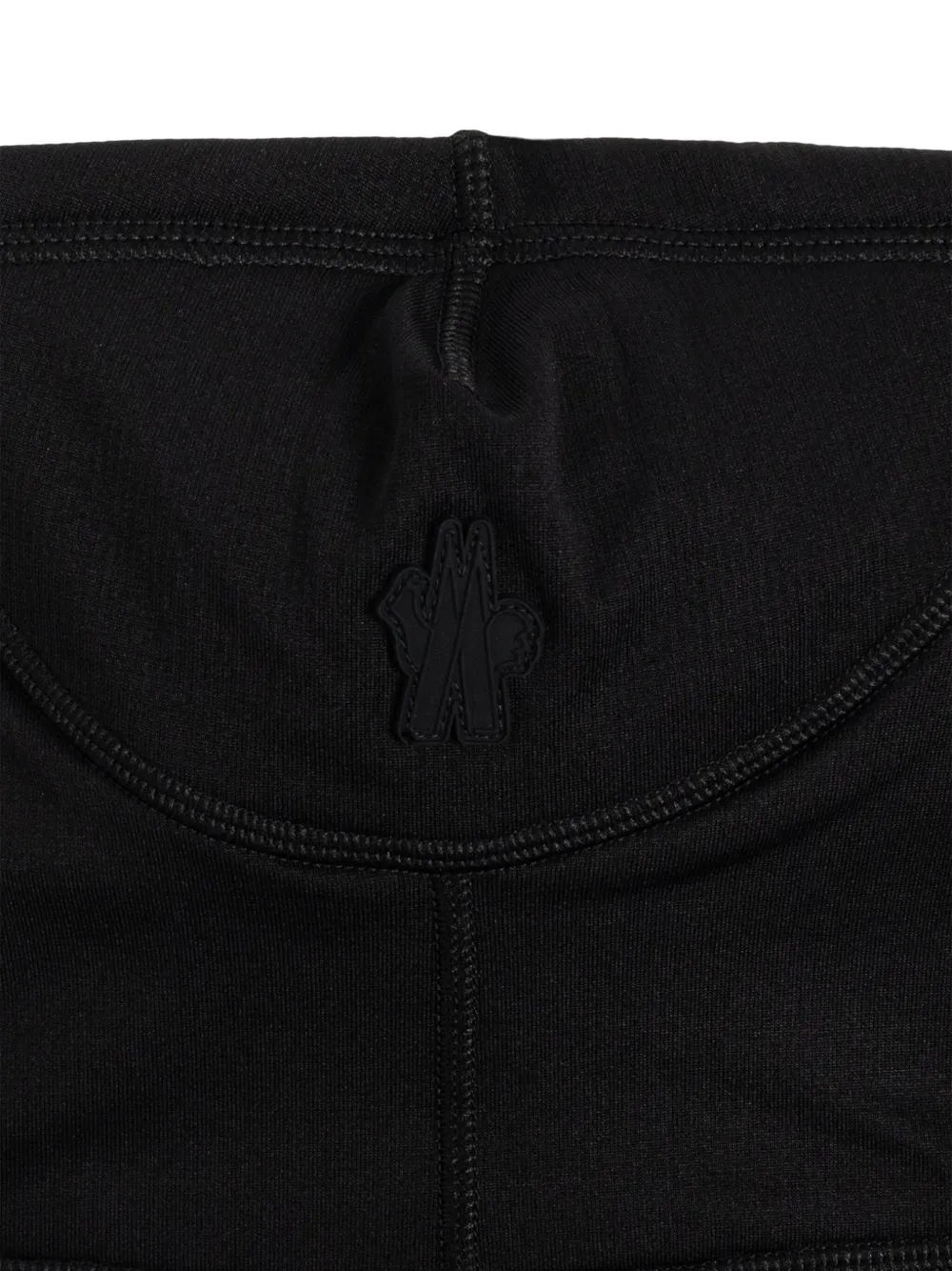 Moncler Grenoble Sjaal met logodetail Zwart