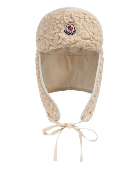 Moncler logo-patch tie-fastening reversible hat