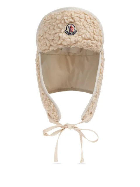 Moncler logo-patch tie-fastening reversible hat