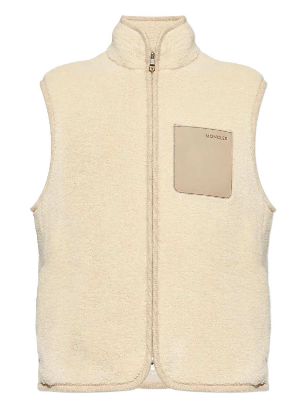 Moncler zip-up patch-pocket gilet | Neutrals | Image 1