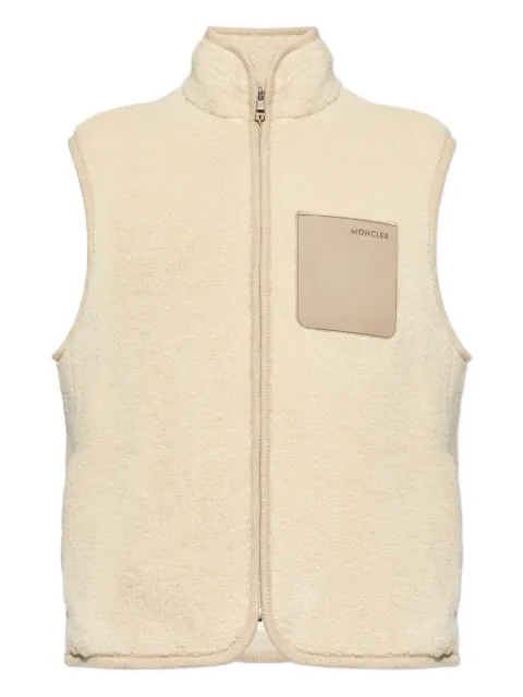 Moncler zip-up patch-pocket gilet