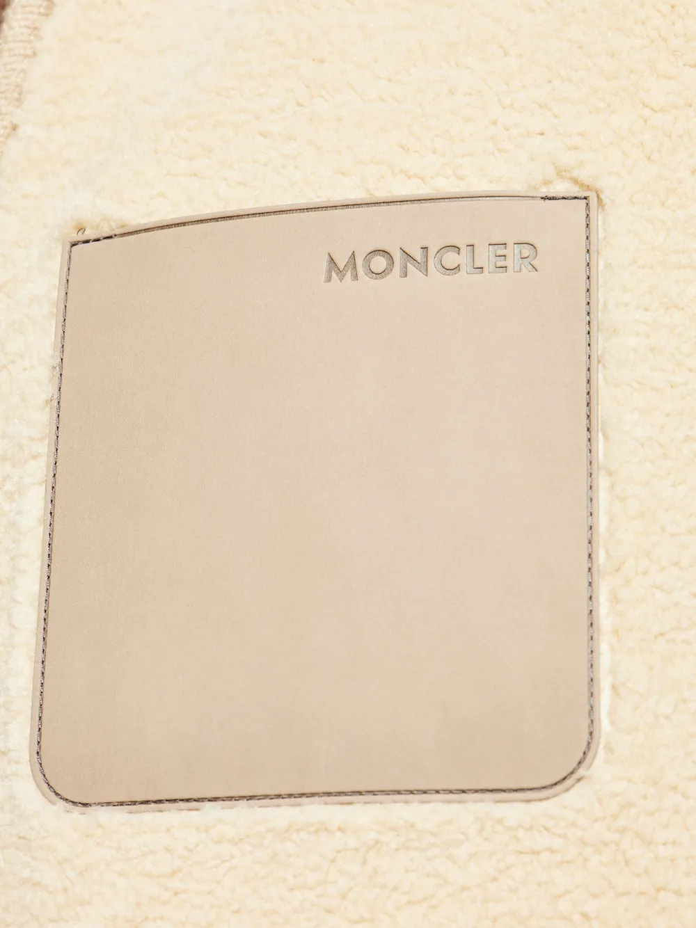 Moncler Zip-up Patch-pocket Gilet In Neutral