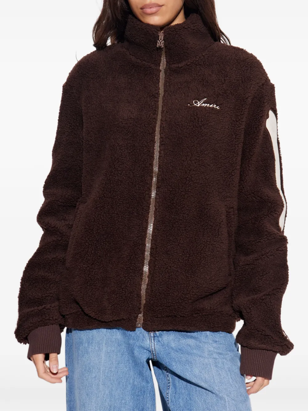 AMIRI Jack met geborduurd logo en bottendetail Bruin