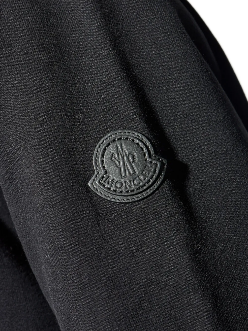 Moncler Long Sleeve Hooded Sweatshirt In Black