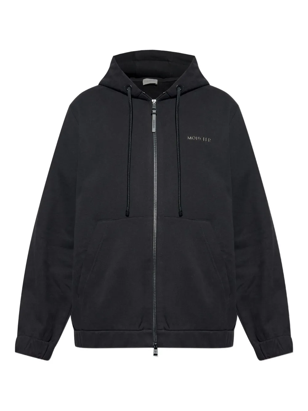 Moncler Long Sleeve Hooded Sweatshirt In Black