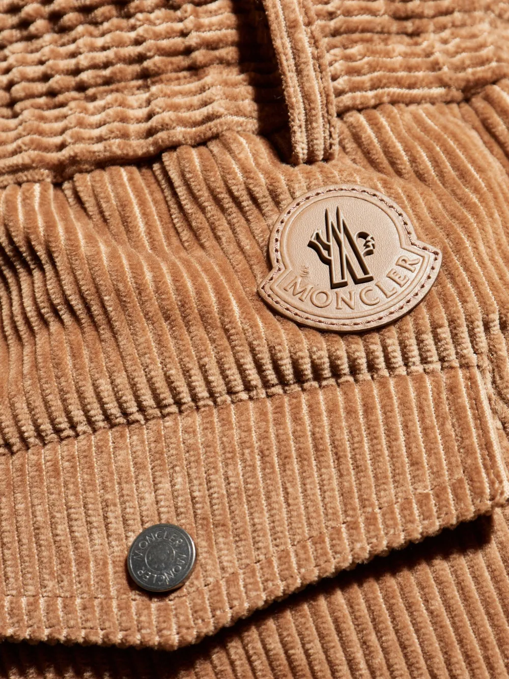 Moncler Ribfluwelen broek Bruin