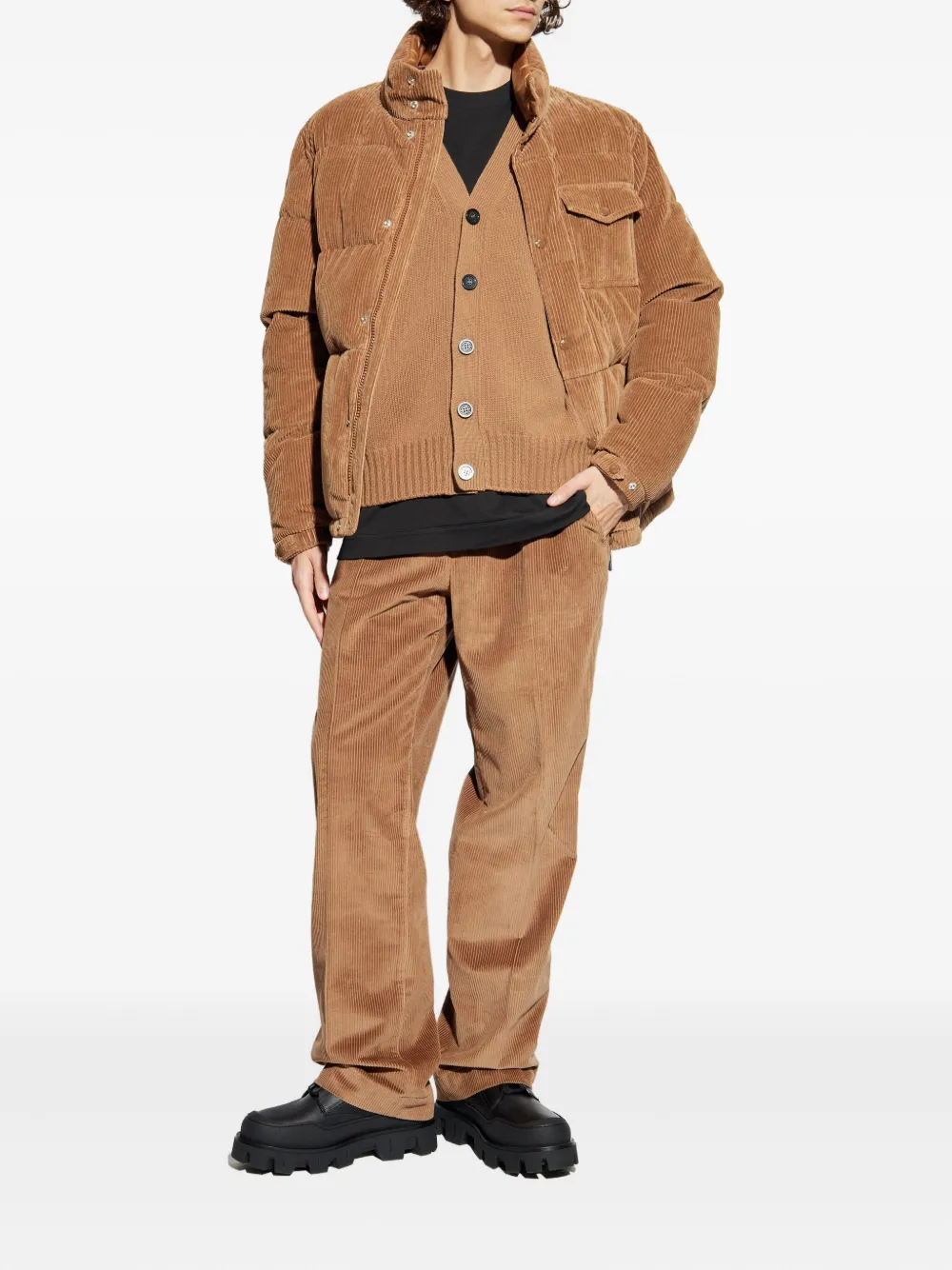 Moncler Ribfluwelen broek - Bruin