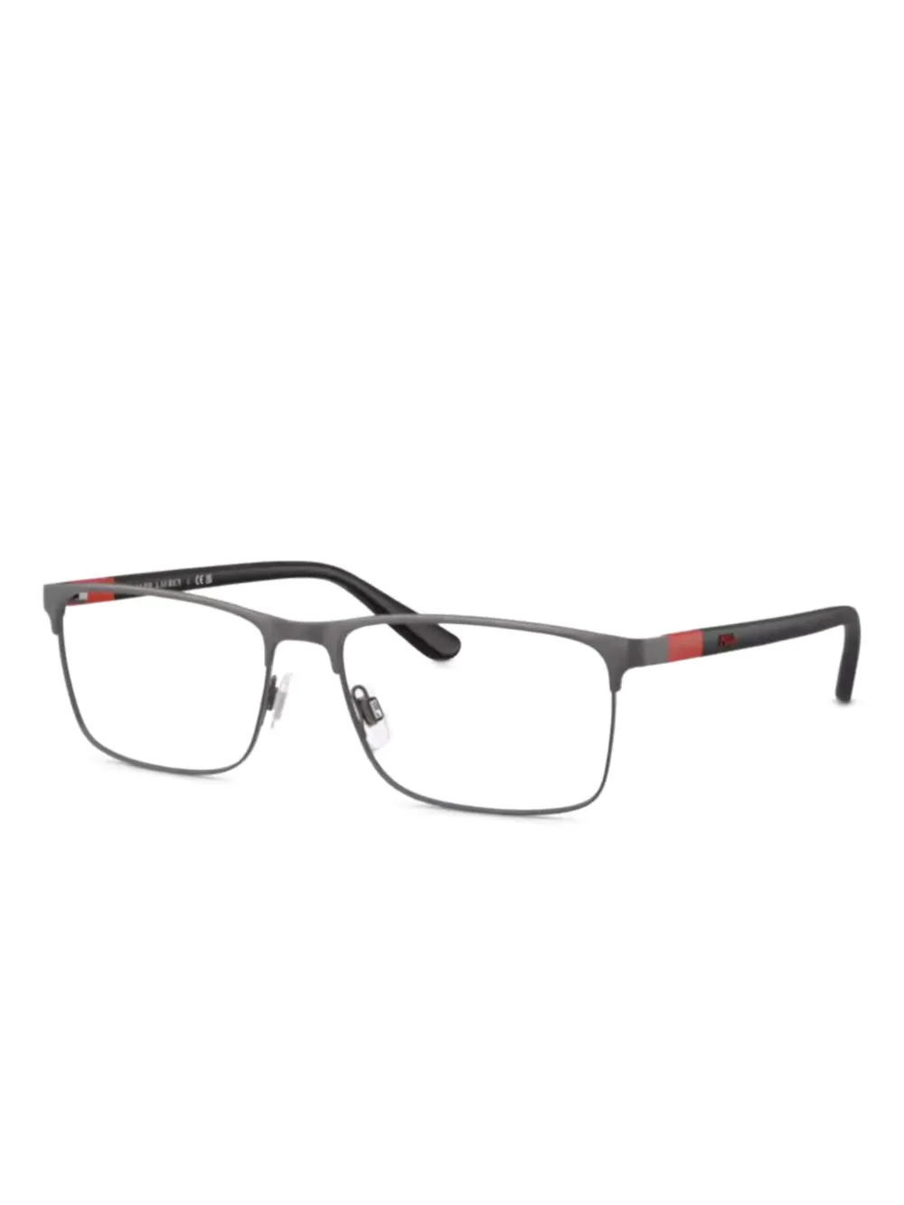 Polo Ralph Lauren rectangle-frame glasses | Grey | Image 1