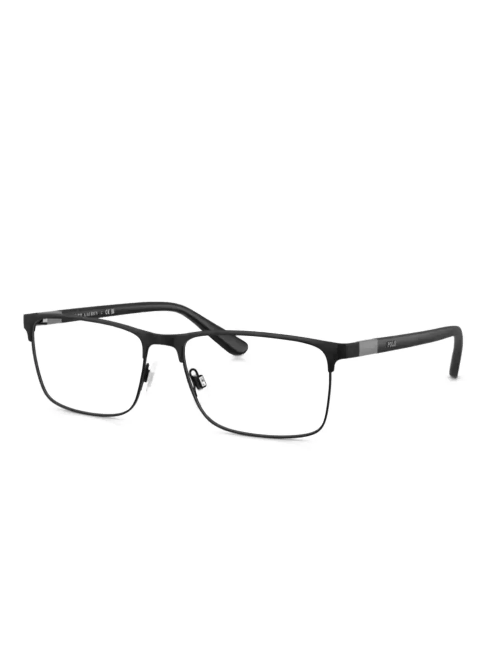 Polo Ralph Lauren rectangle-frame glasses | Black | Image 1