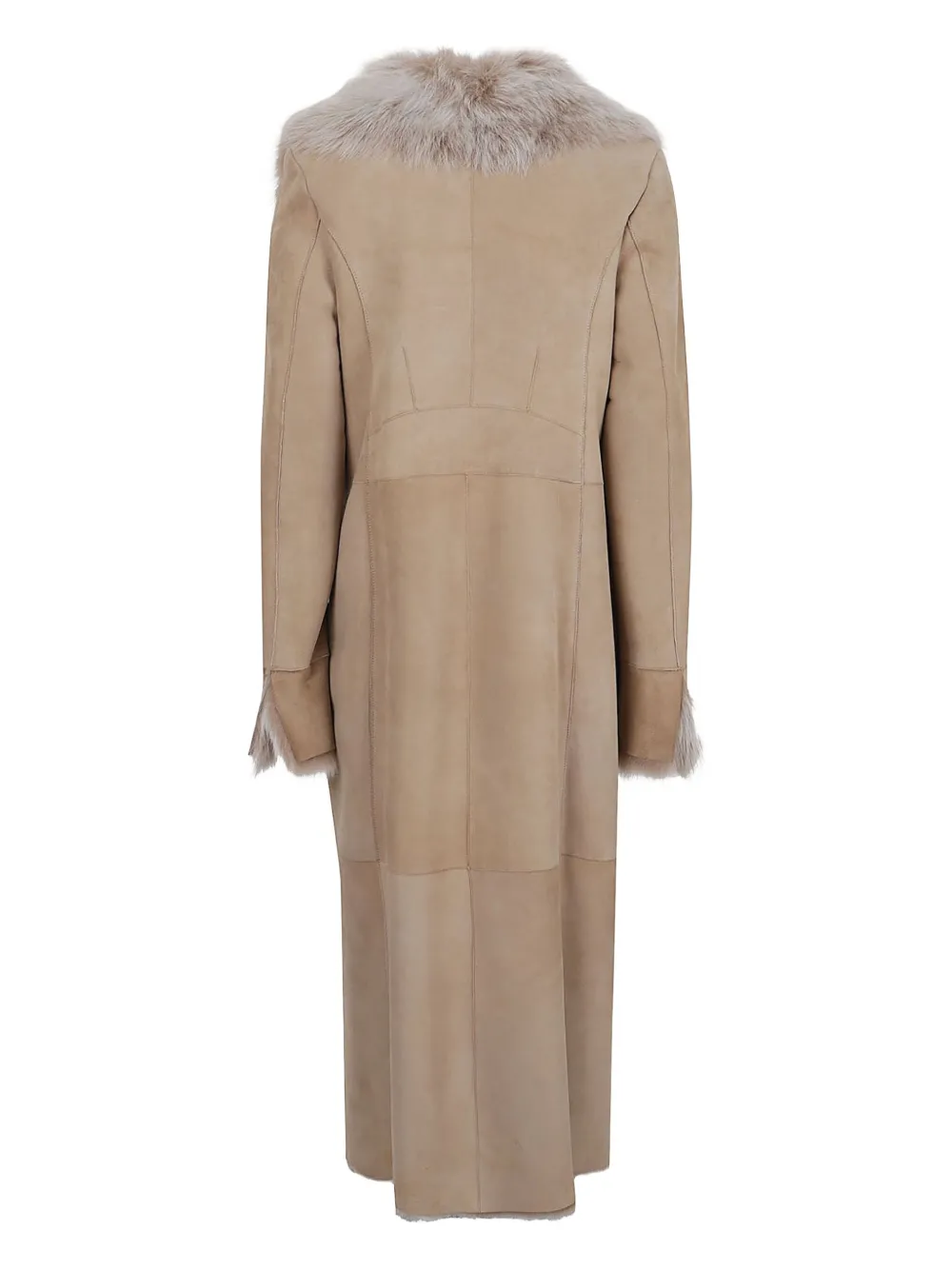 Arma Rayda Leather Coat In Neutral