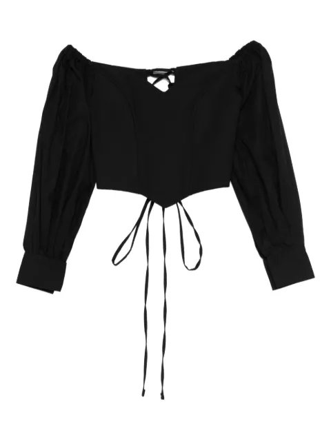 RHIZOME Veracruz off-shoulder corset top