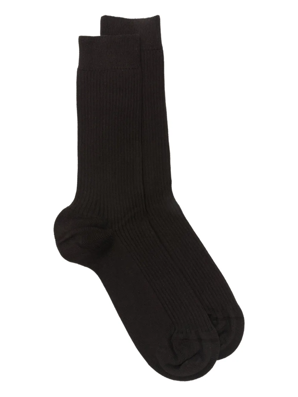 Sunspel calcetines de canalé | marrón | Image 1