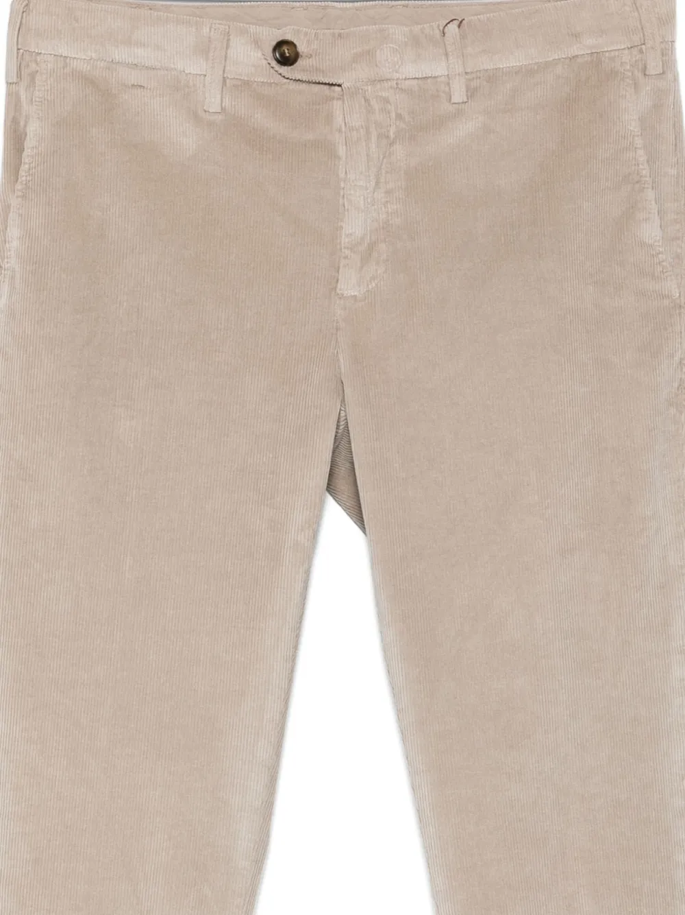 Canali Ribfluwelen broek Beige