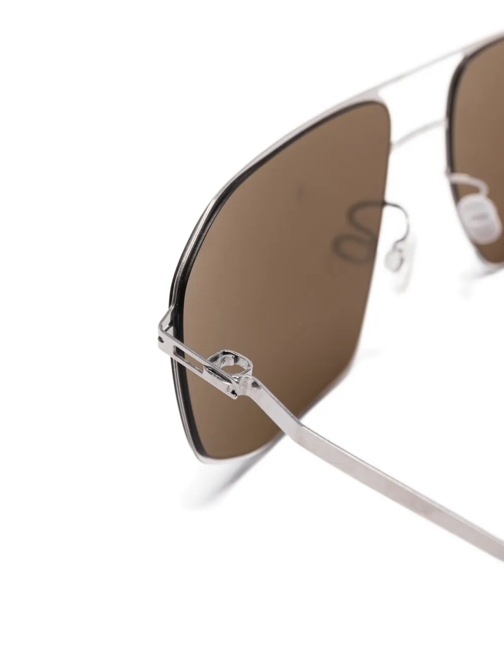 Mykita Zonnebril met geometrisch montuur Grijs