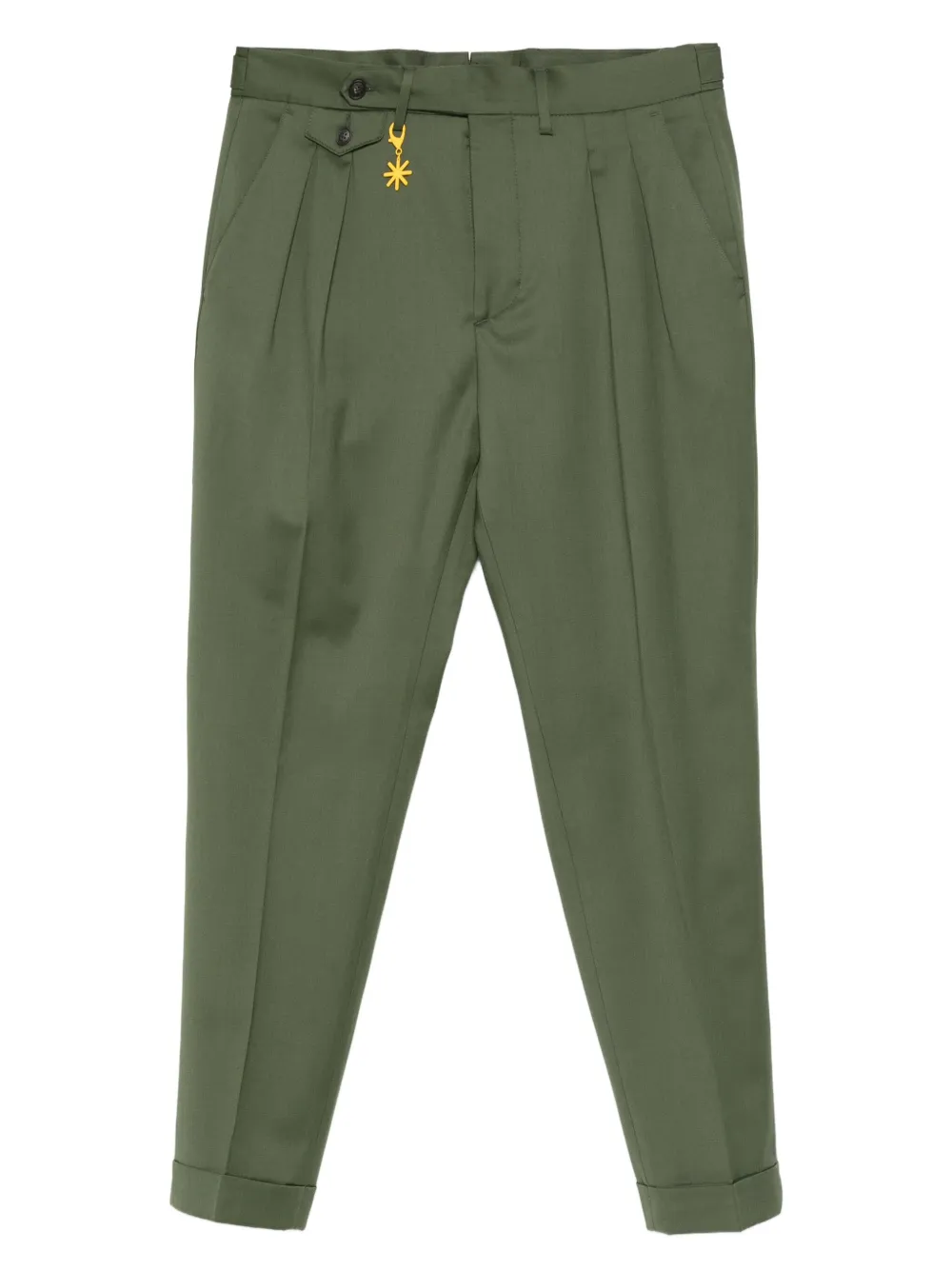 Manuel Ritz pleated trousers | Green | Image 1