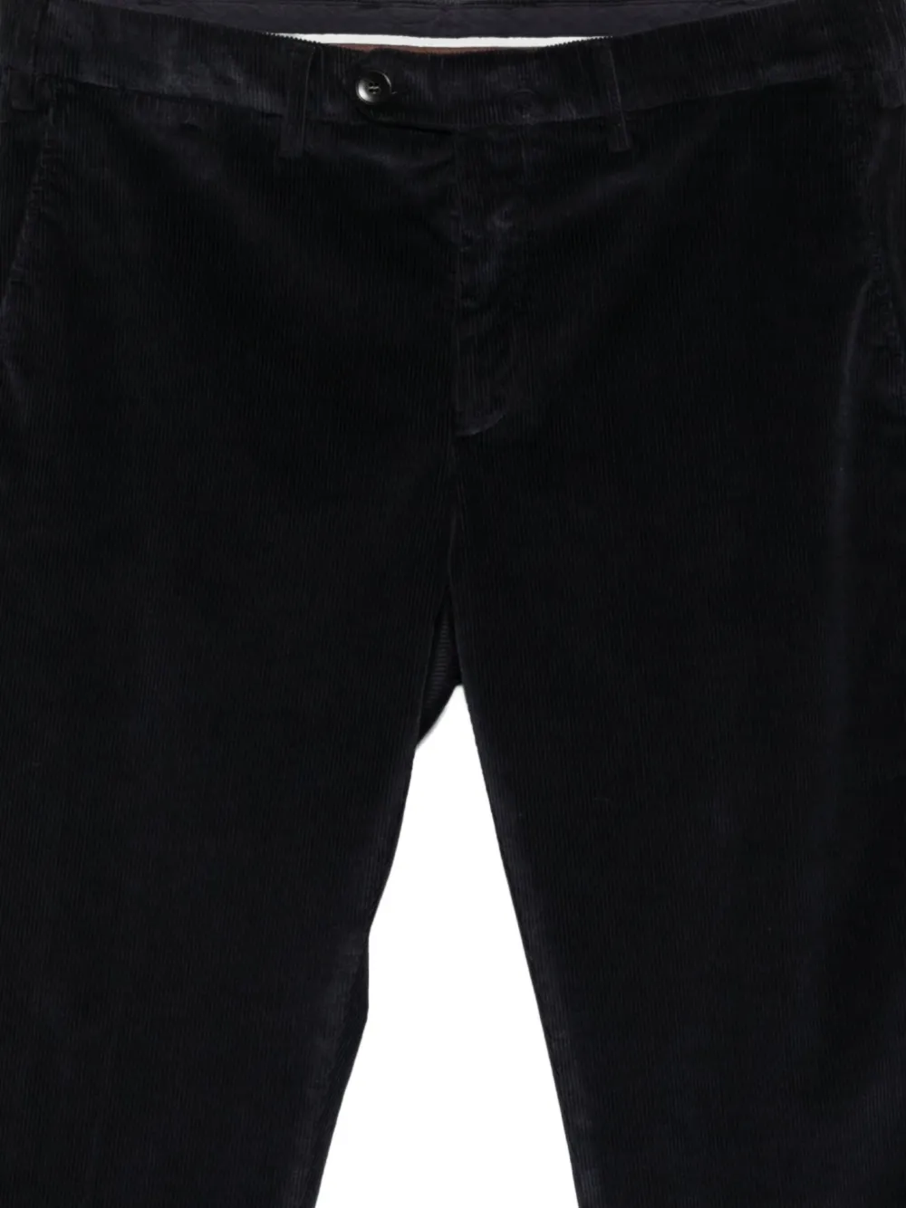 Canali Ribfluwelen broek Zwart