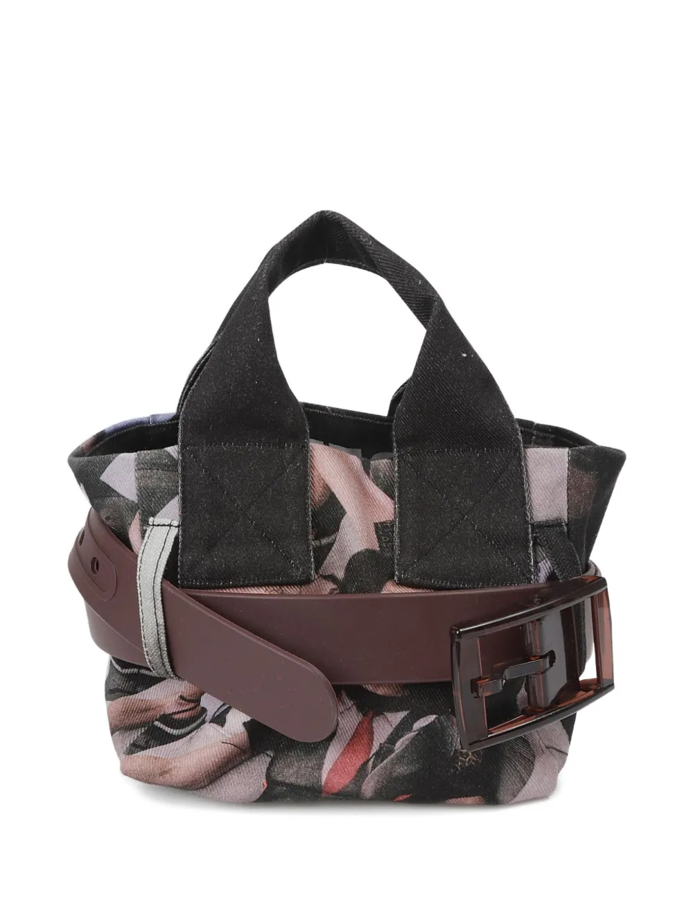 Ottolinger Belted Mini Tote Bag In Black
