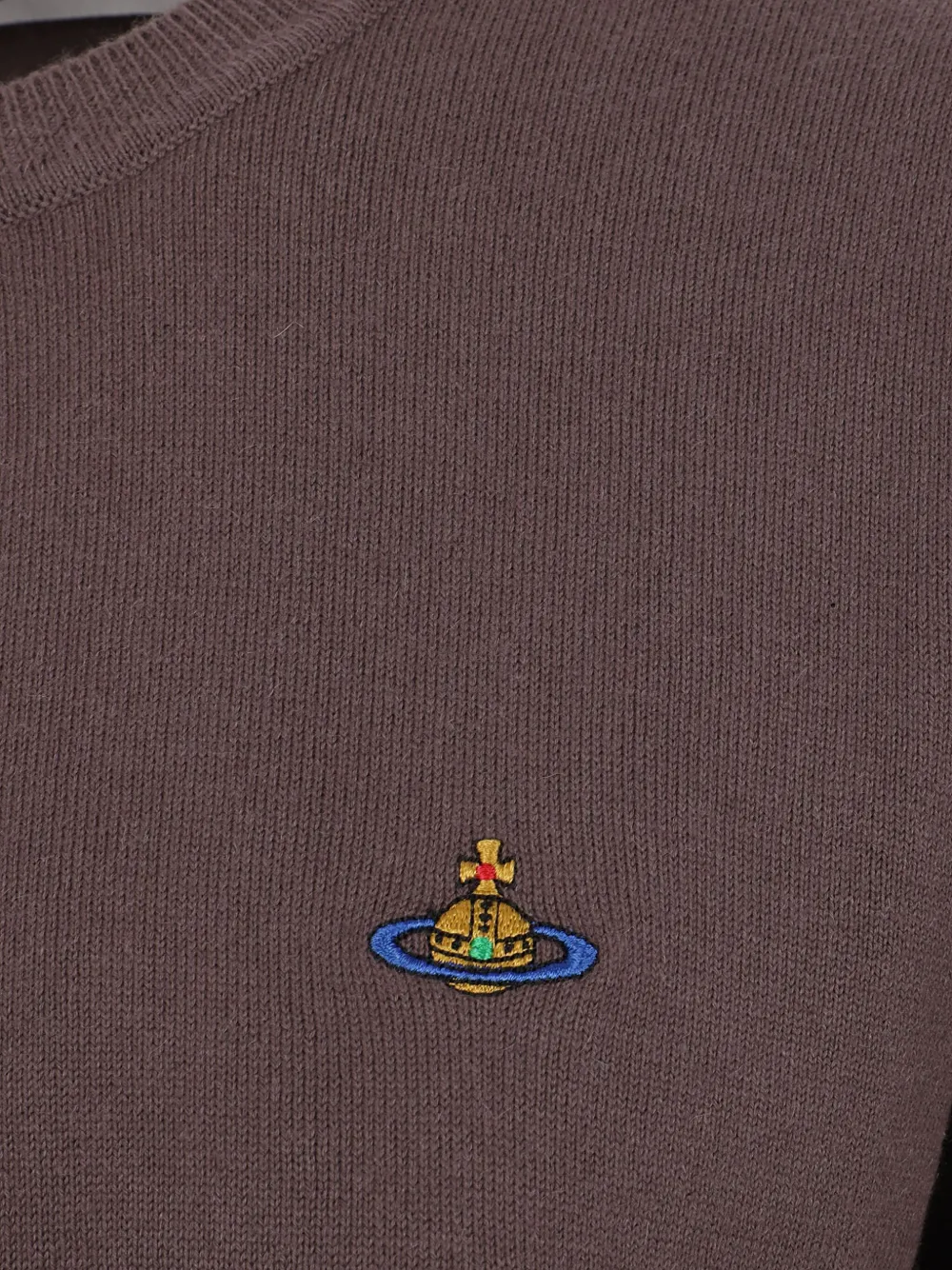 Vivienne Westwood Bea Logo-embroidered Cropped Cardigan In Multi