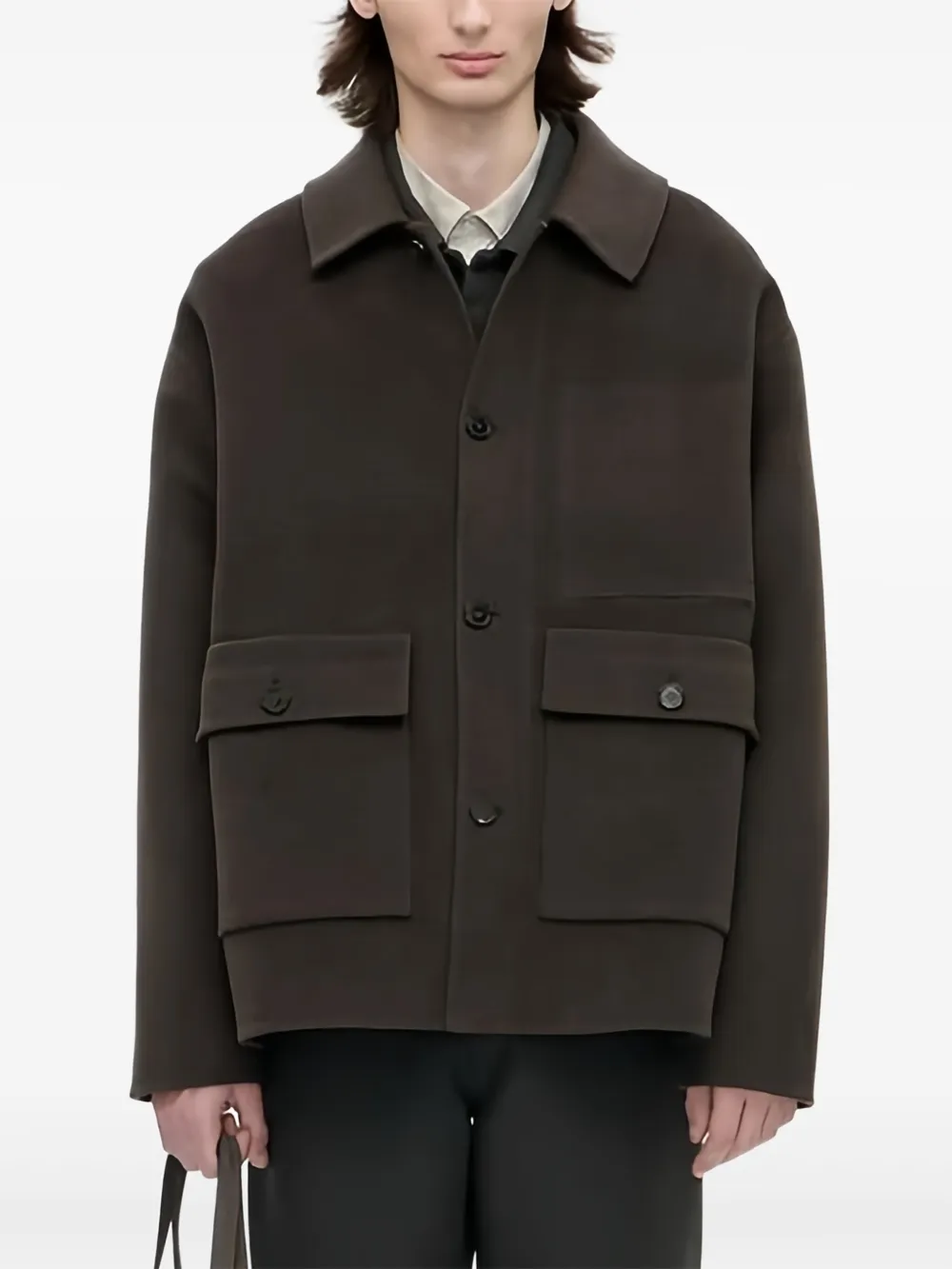 Berner Kuhl Flap-pocket Jacket In Brown