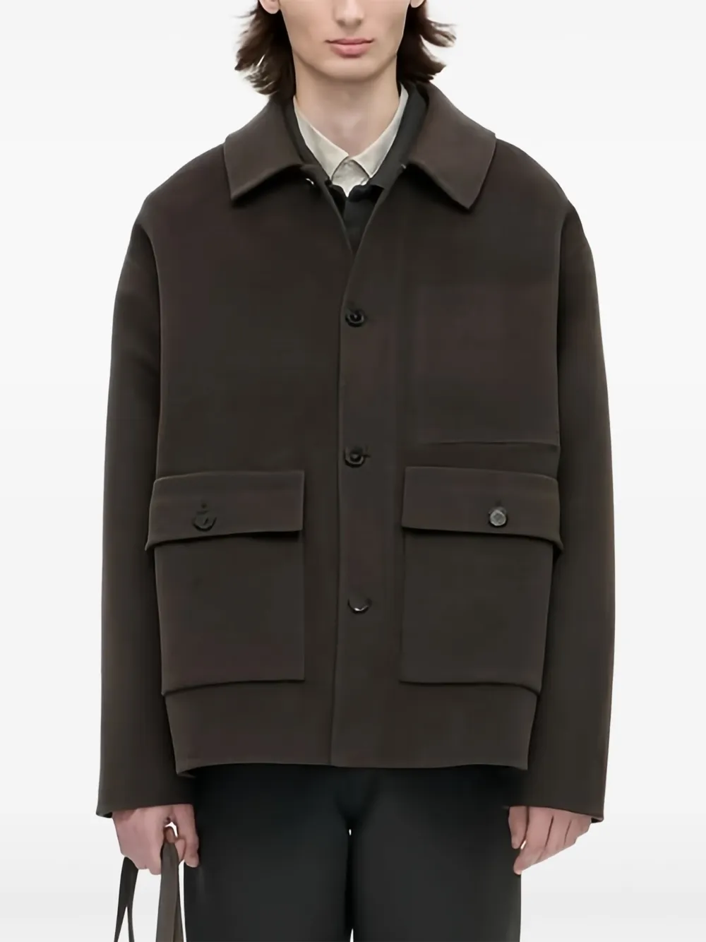 Berner Kühl Jaqueta com aba no bolso | Marrom | Image 1