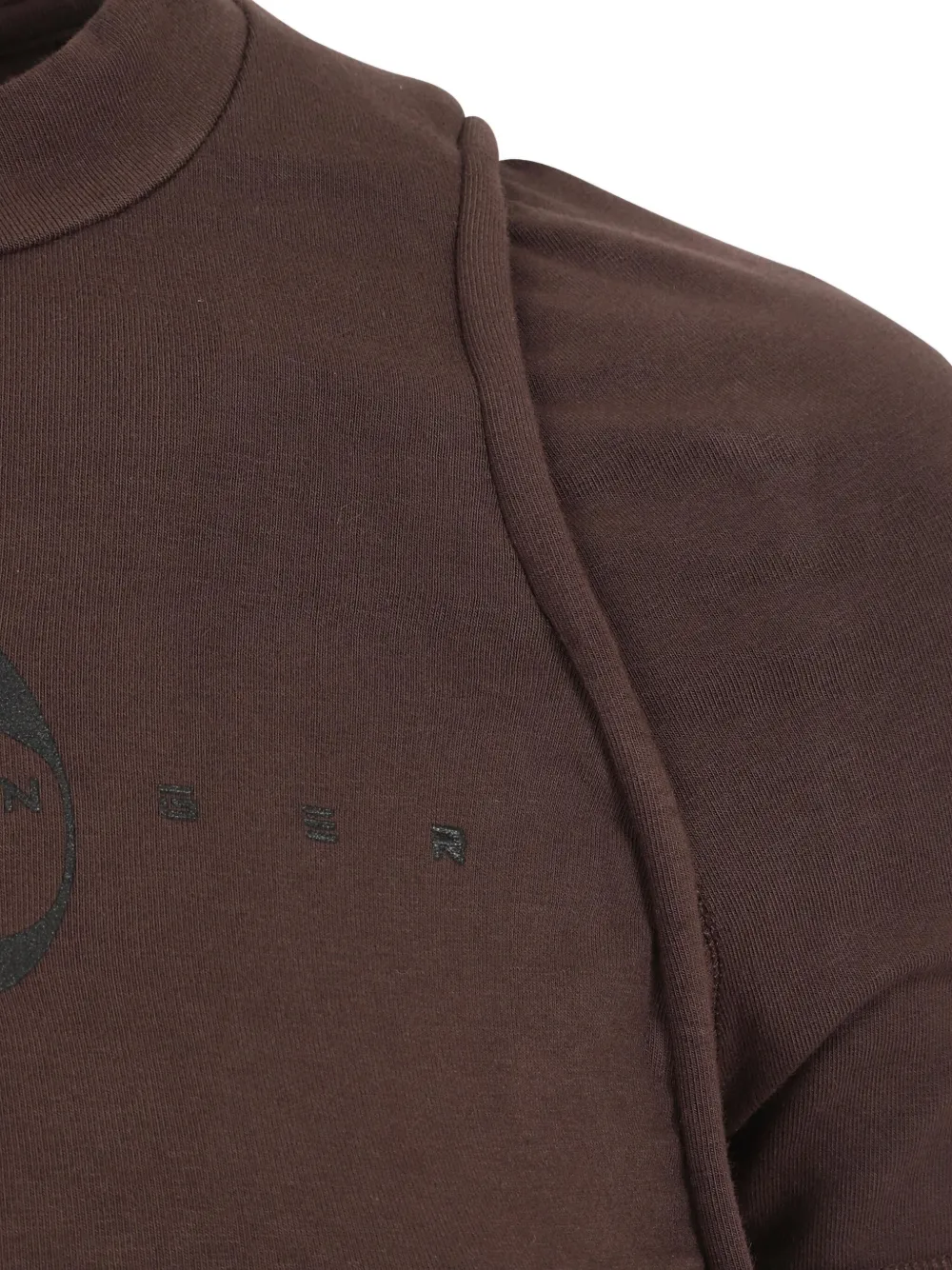 Ottolinger T-shirt met ronde hals Bruin