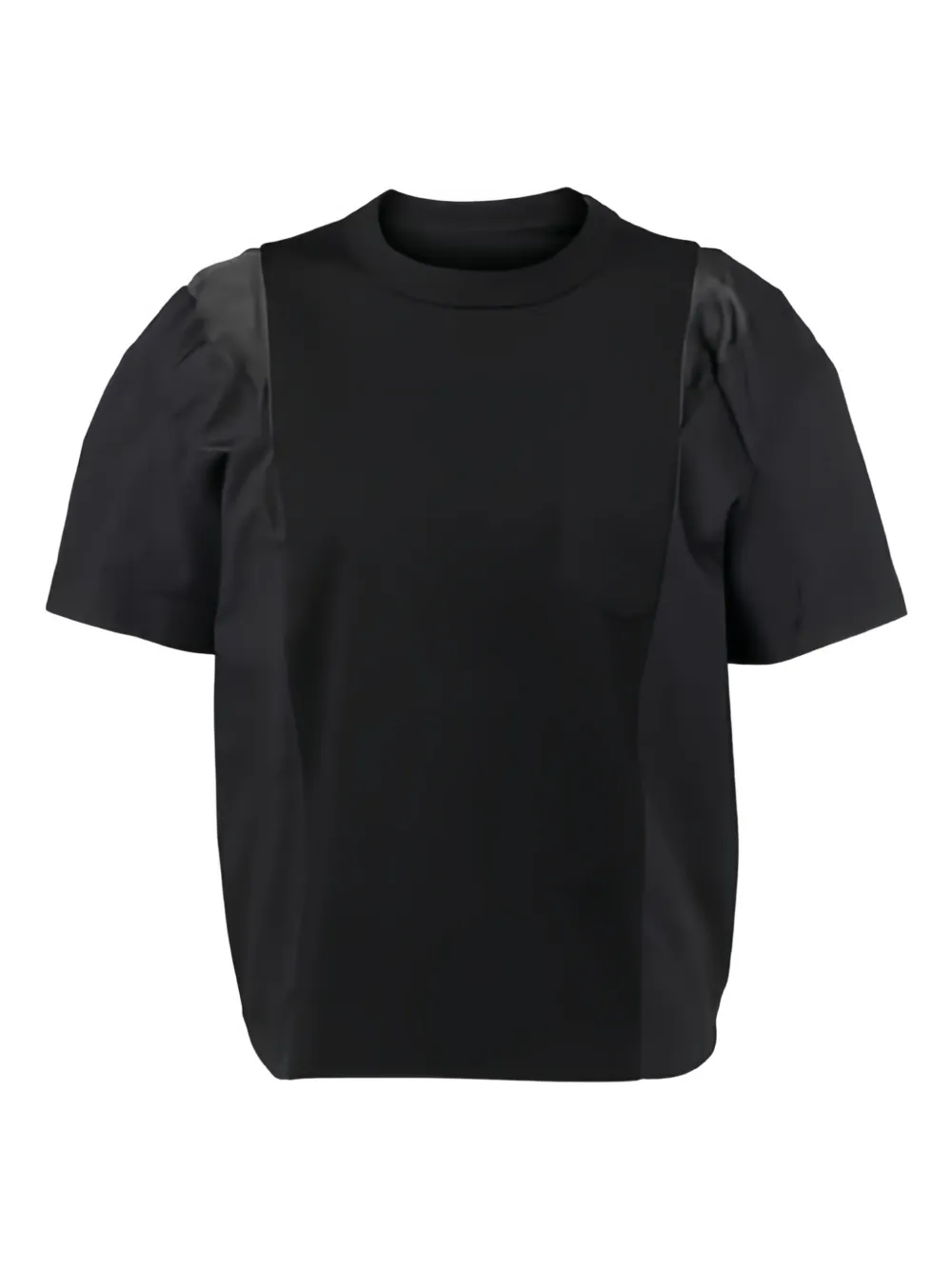 sacai playera de algodón con paneles | negro | Image 1