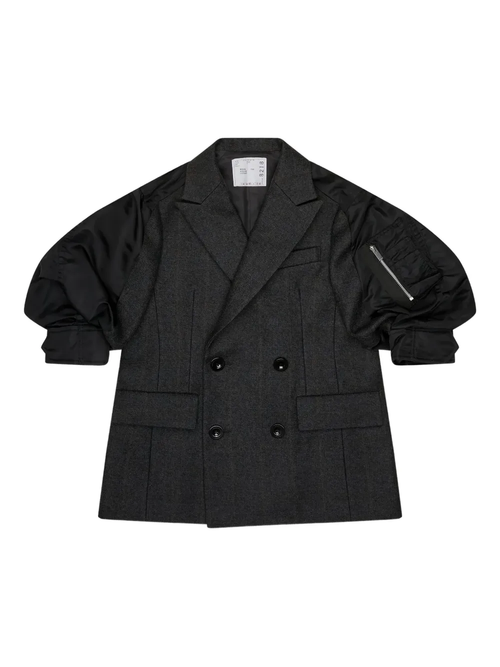sacai chaqueta con doble botonadura | negro | Image 1