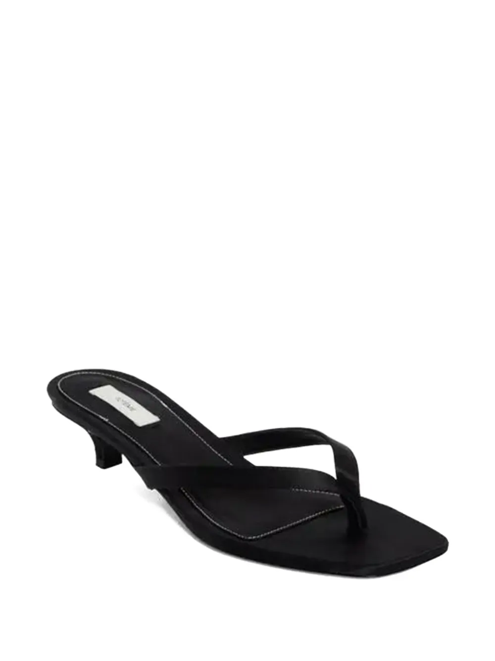 TOTEME Satijnen sandalen met hak Zwart