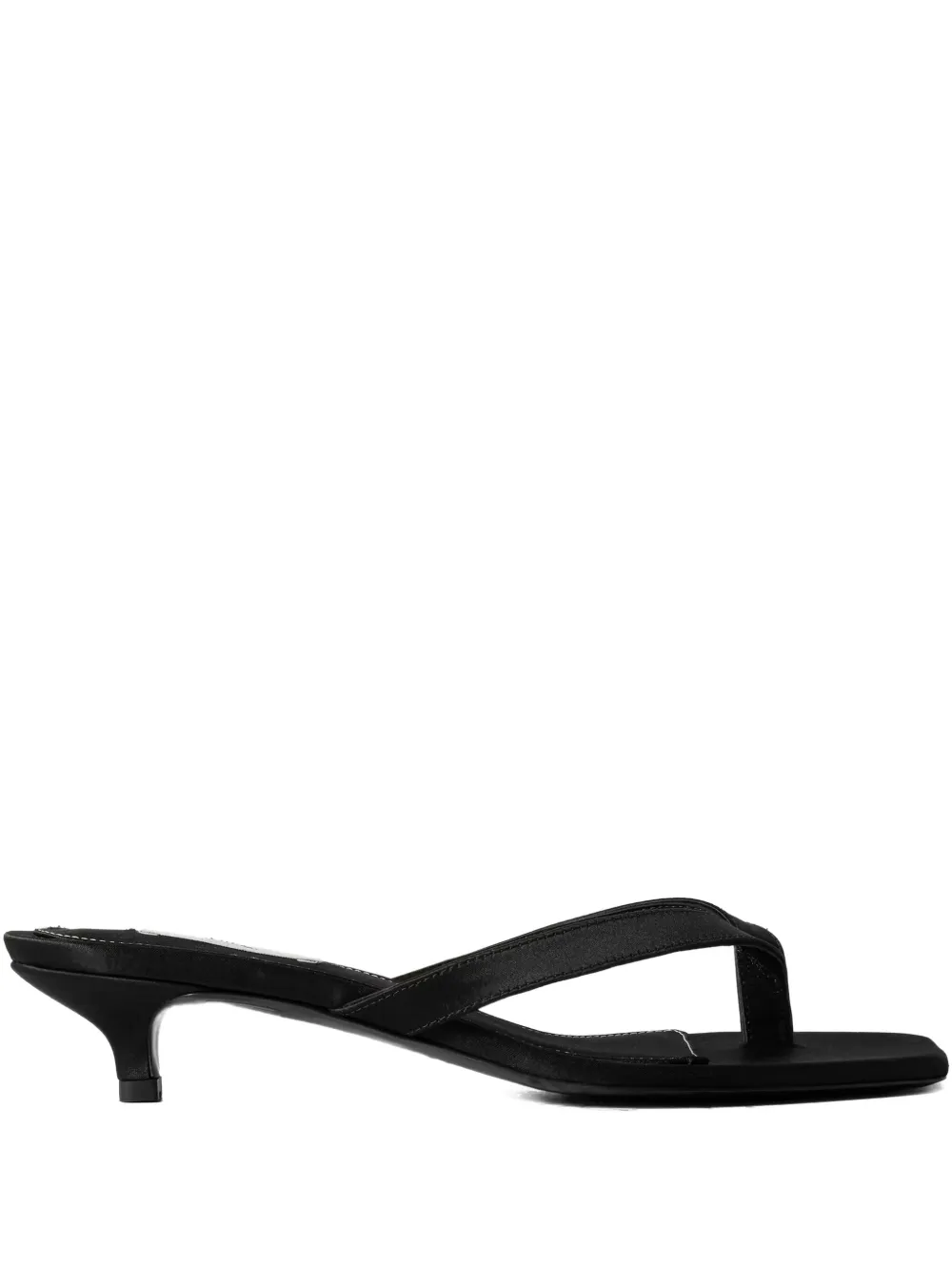 TOTEME Satijnen sandalen met hak Zwart