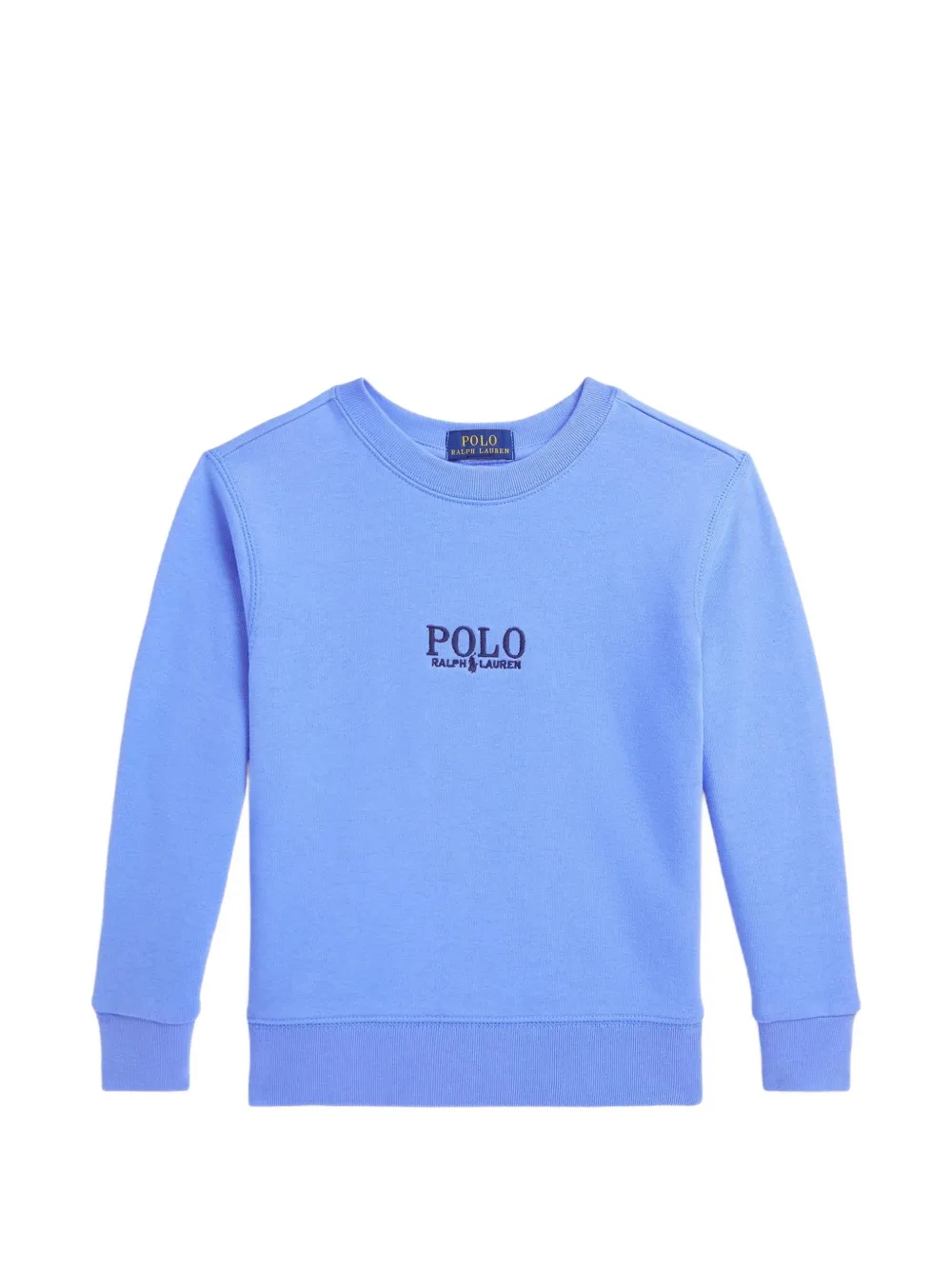 POLO RALPH LAUREN KIDS logo-embroidered sweatshirt - Blau