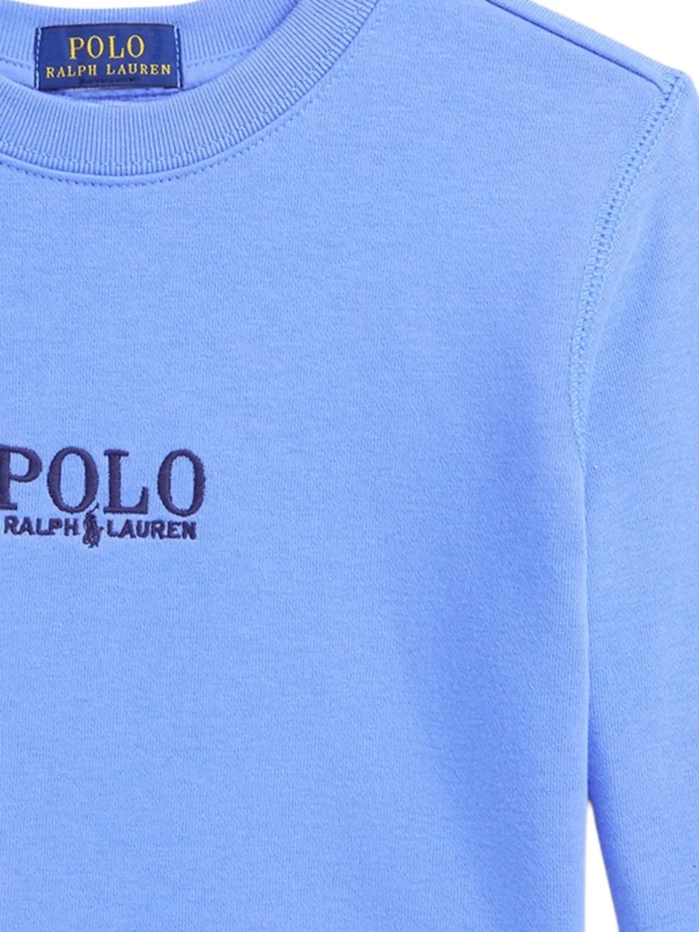POLO RALPH LAUREN KIDS logo-embroidered sweatshirt Blauw