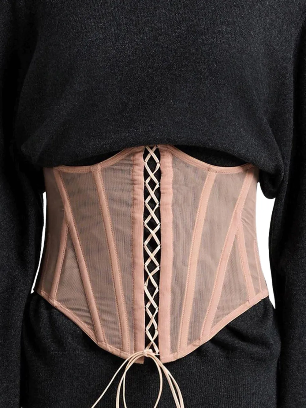 Dilara Findikoglu turtleneck corset sweater | Knitted Sweaters | Image 2