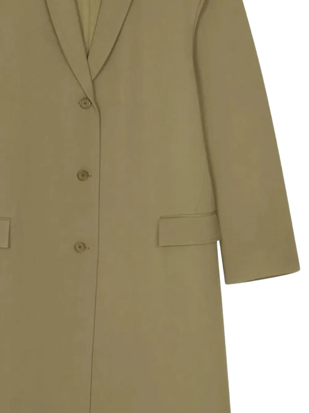 The Frankie Shop Pocket Tribeca Long Jacket In Green