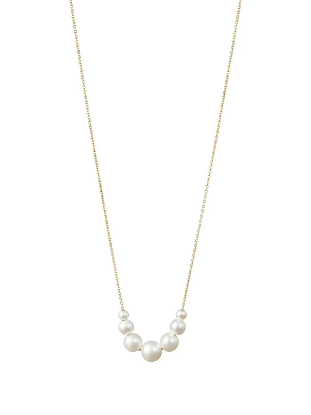 Sophie Bille Brahe 14k Yellow Gold Grande Orangerie De Perle Necklace In Metallic