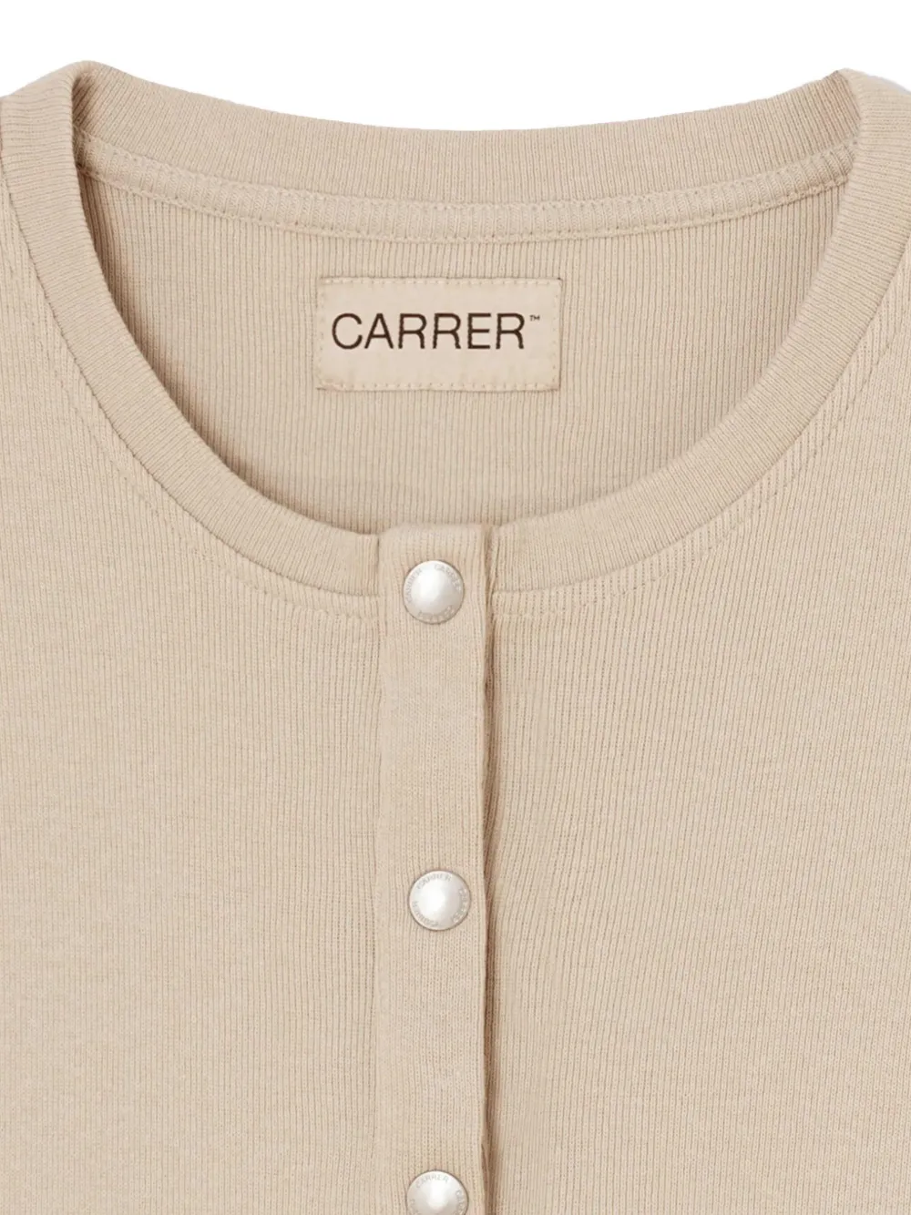 Carrer Henley Tank Top In Neutral