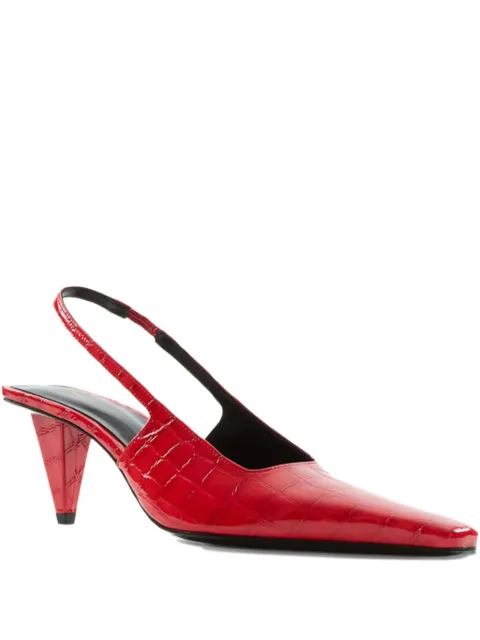 Jude crocodile kitten pumps 