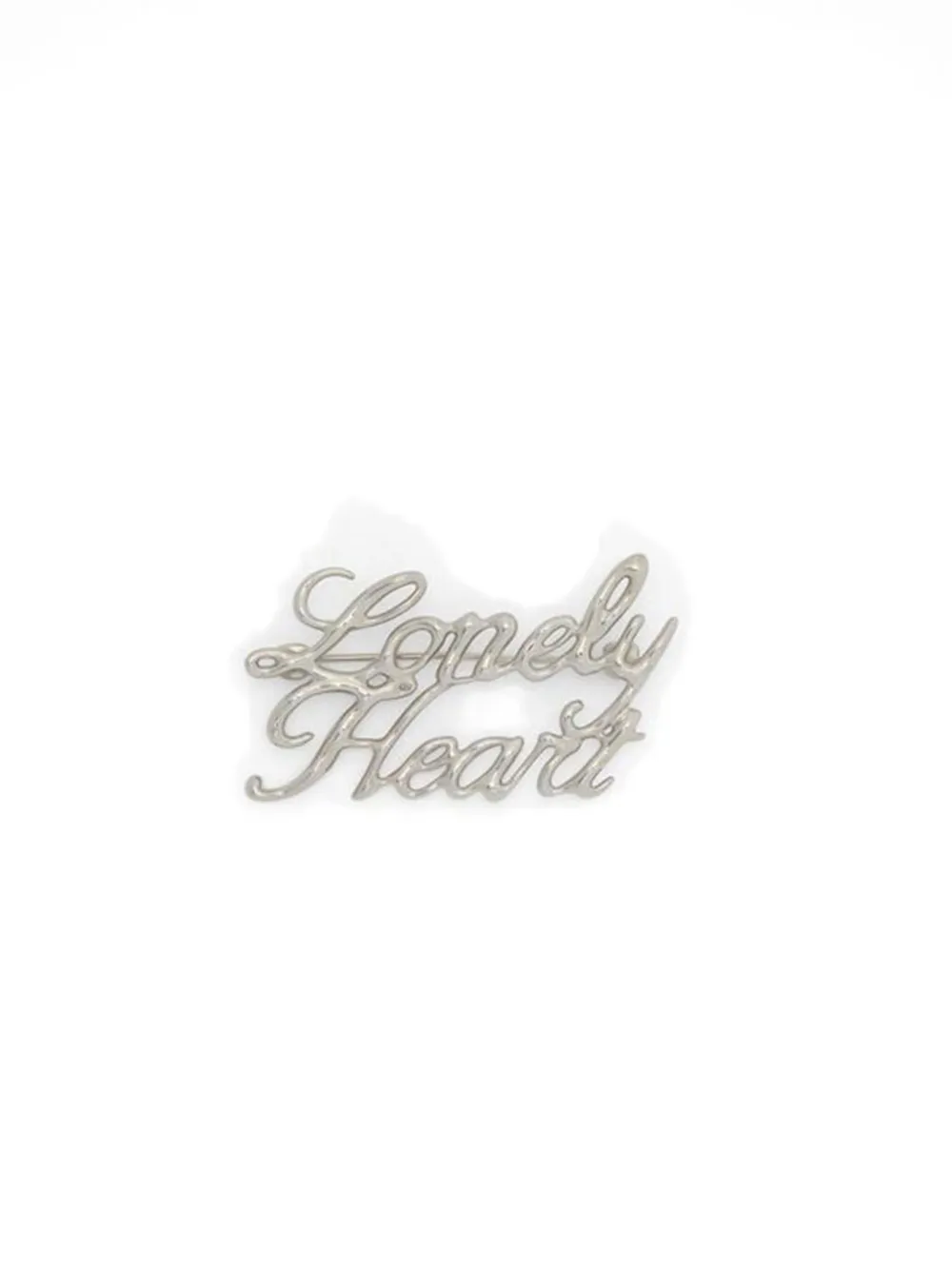 Jil Sander Lonely Heart Brooch In Brown