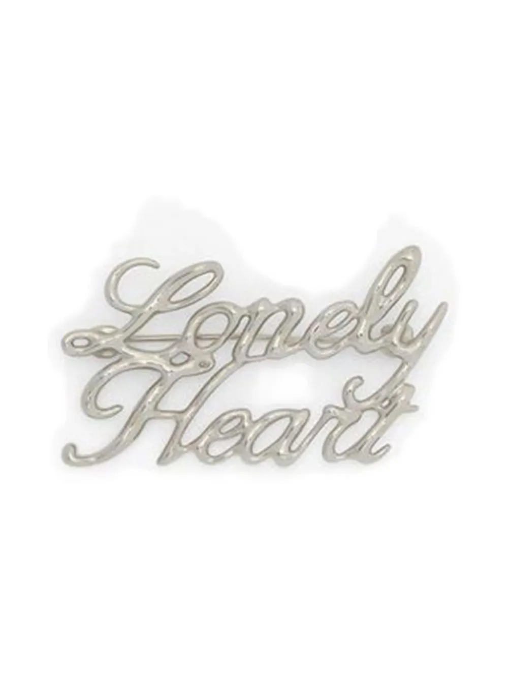 Jil Sander Lonely Heart Brooch In Brown