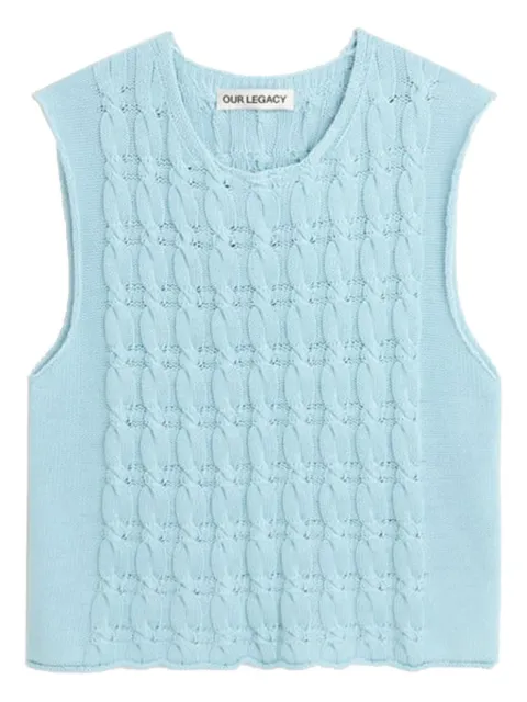 OUR LEGACY cable-knit vest